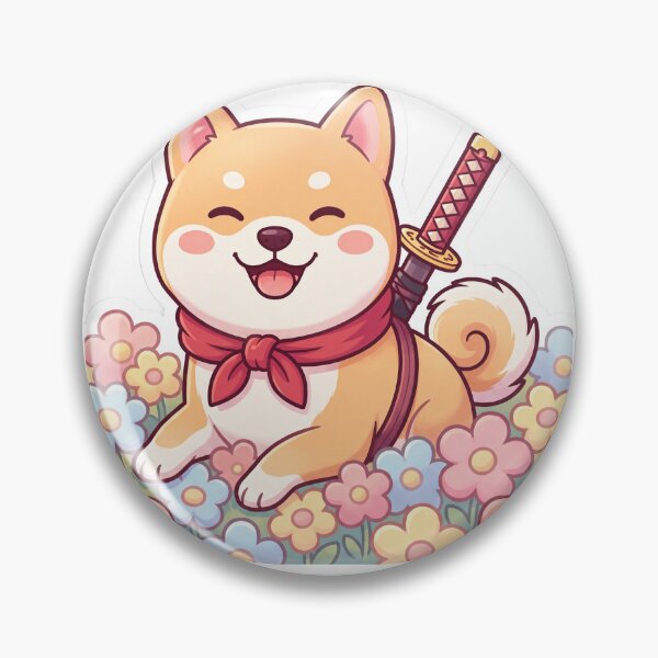 Item preview, Cute Shiba Inu Samurai designed and sold by SutekiArt.