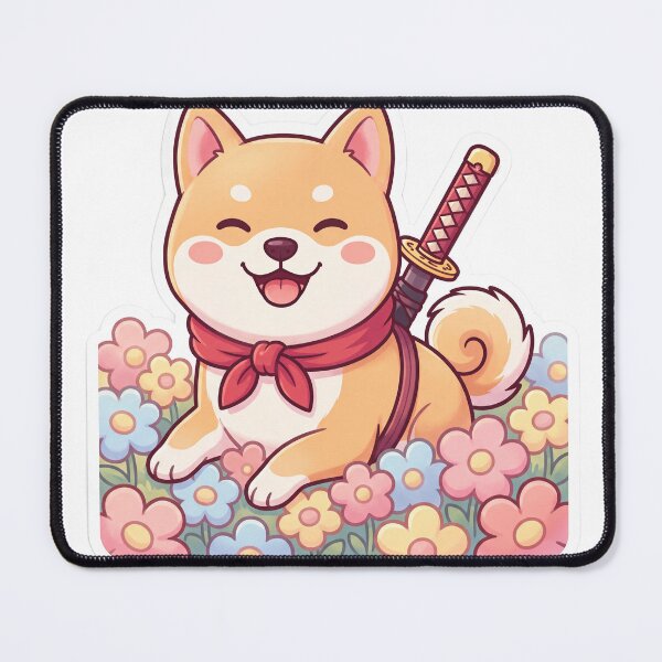 Item preview, Cute Shiba Inu Samurai designed and sold by SutekiArt.