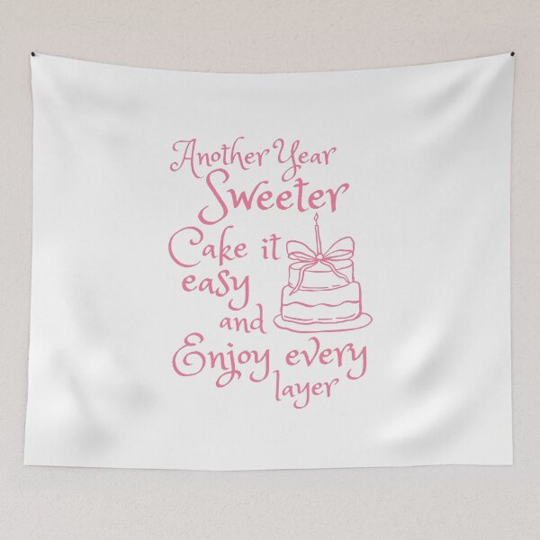 Item preview, Funny Birthday Cake Pun - Another Year Sweeter Cake It Easy Enjoy Every Layer Gift designed and sold by HYPNK.