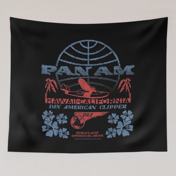 Item preview, Vintage Commercial Airline Hawaii California Clipper Distressed Retro designed and sold by DangeRilanman.