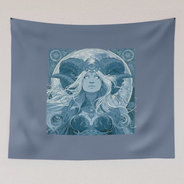 Item preview, Moon Goddess Fantasy Portrait designed and sold by MythicMood.