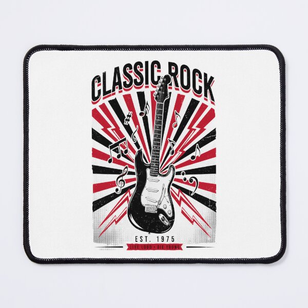 Item preview, Classic Rock – Electric Guitar Lightning Live Loud Die Young Design designed and sold by Midnight Veil Designs.
