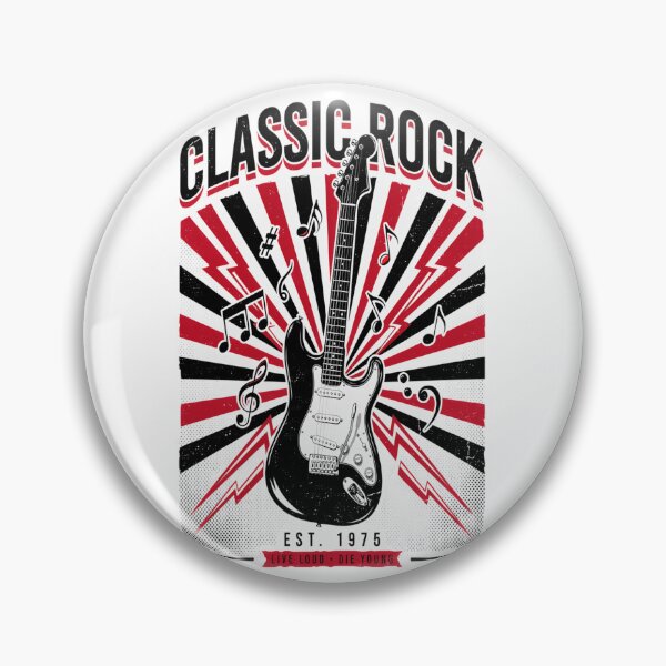 Item preview, Classic Rock – Electric Guitar Lightning Live Loud Die Young Design designed and sold by Midnight Veil Designs.