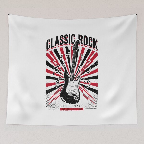 Item preview, Classic Rock – Electric Guitar Lightning Live Loud Die Young Design designed and sold by Midnight Veil Designs.