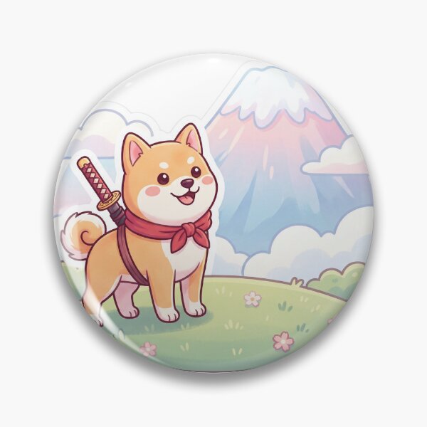Item preview, Cute Shiba Inu Samurai designed and sold by SutekiArt.