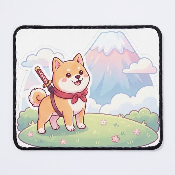 Item preview, Cute Shiba Inu Samurai designed and sold by SutekiArt.