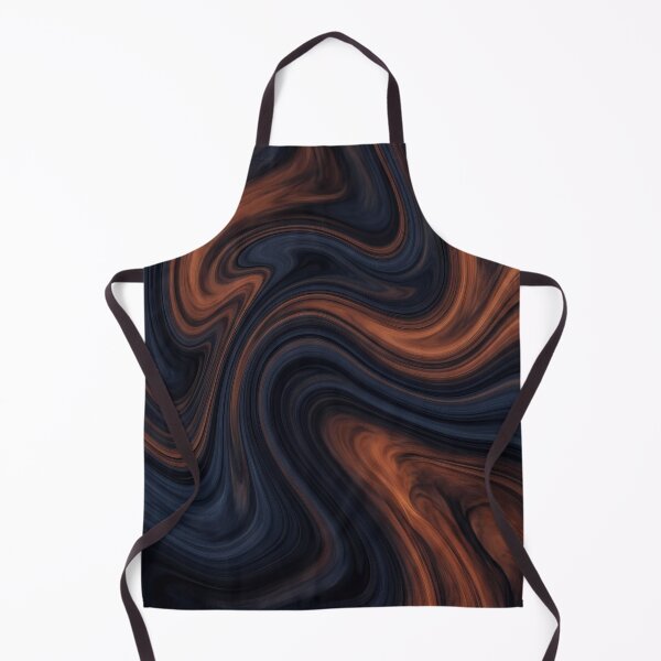 Item preview, Liquid Abstract in Charcoal and Copper — Moody Marble Art designed and sold by SeamPix.
