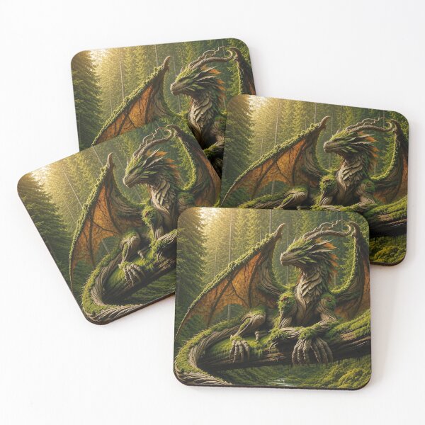 Item preview, Forest Dragon Guardian Fantasy Design – Ancient Woodland Creature Mythical Nature Art designed and sold by DrakariArt.