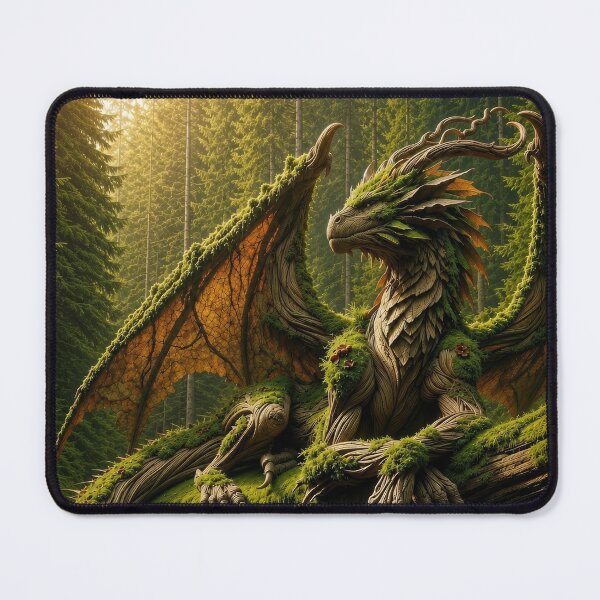 Item preview, Forest Dragon Guardian Fantasy Design – Ancient Woodland Creature Mythical Nature Art designed and sold by DrakariArt.