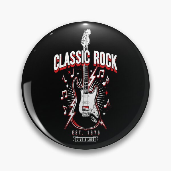 Item preview, Classic Rock – Electric Guitar EST 1975 Live & Loud Design designed and sold by Midnight Veil Designs.