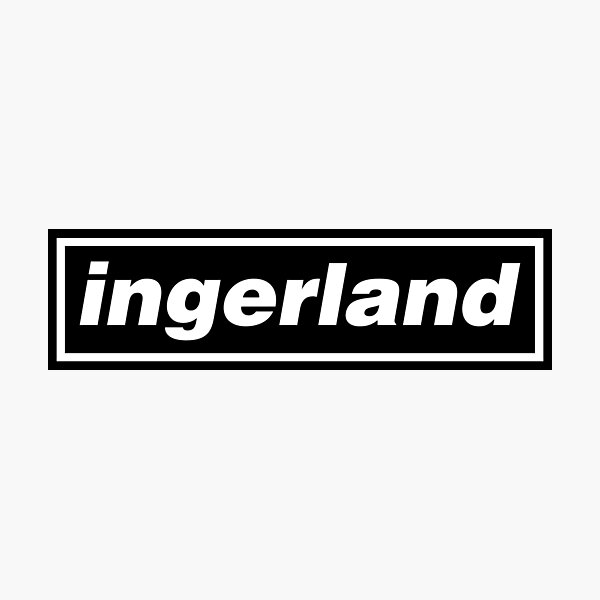 Item preview, Ingerland Retro Football Banner Graphic designed and sold by DoodleDesign33.