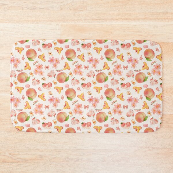 Item preview, Sweet Watercolor Peach Blossom Dessert Pattern designed and sold by Chromaovo.