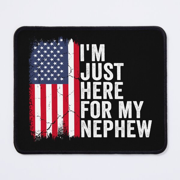 Item preview, I'm Just Here for My Nephew Funny Family Shirt | Proud Aunt Uncle Gift | Nephew Lover Quote Design designed and sold by 76Valeria.