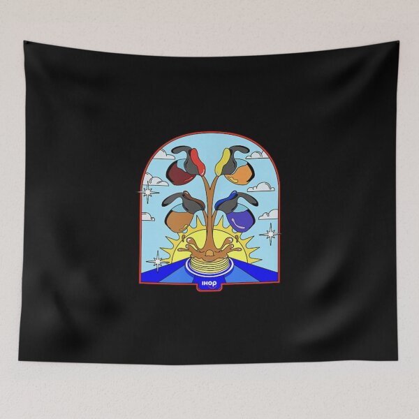 Item preview, Retro Fast Food Breakfast Pancake Syrup Waterfall Sunny Window designed and sold by DangeRilanman.