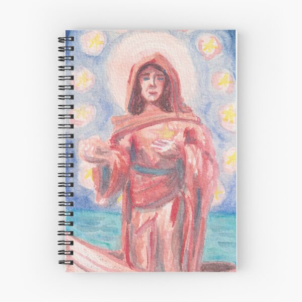 Item preview, Our Lady Star of the Sea, watercolor version 2 designed and sold by SewFia Marie Designs.
