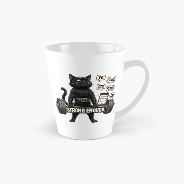 Item preview, Funny Introvert Black Cat Gym Gift designed and sold by Gentlestate.