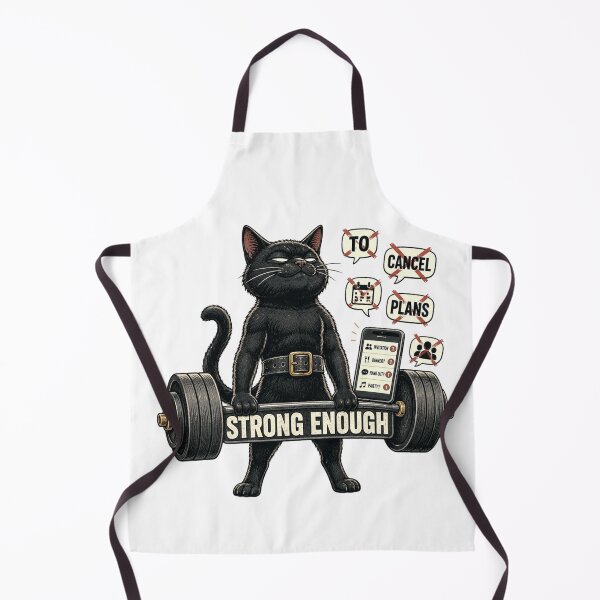 Item preview, Funny Introvert Black Cat Gym Gift designed and sold by Gentlestate.