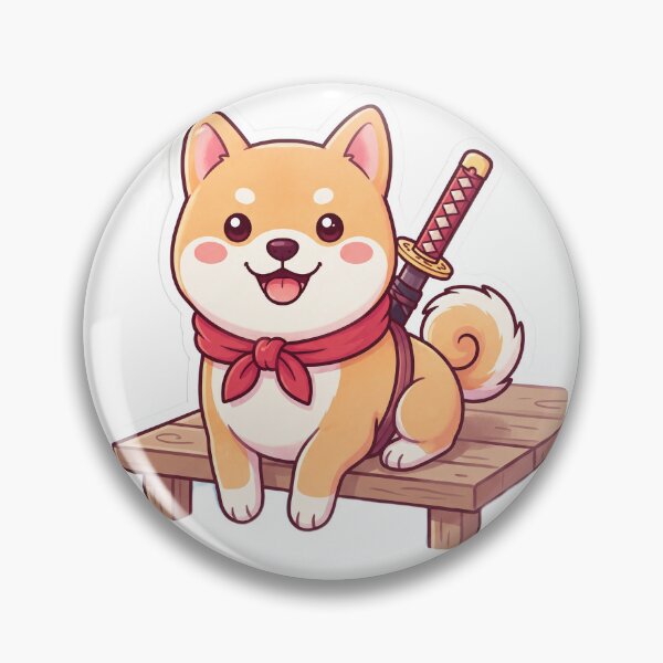 Item preview, Cute Shiba Inu Samurai designed and sold by SutekiArt.