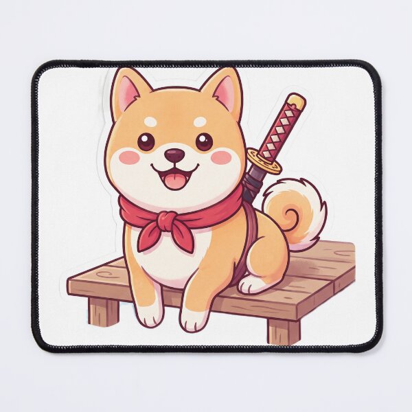 Item preview, Cute Shiba Inu Samurai designed and sold by SutekiArt.