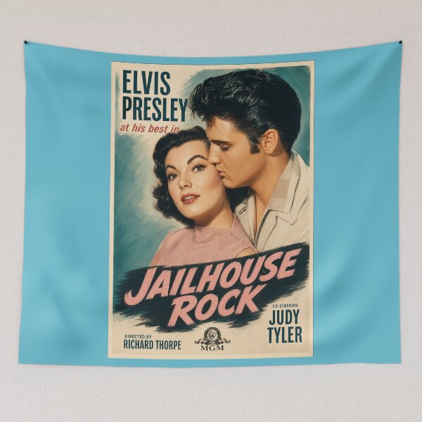 Item preview, Vintage 1950s Cinematic Musical Romance Poster Art designed and sold by ElvisVintagePosters.