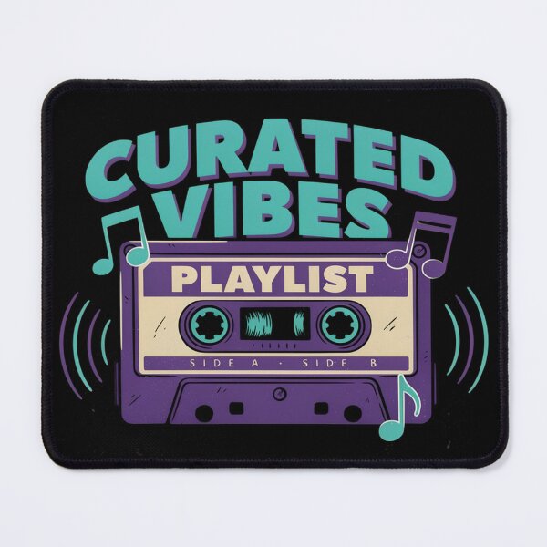 Item preview, Curated Vibes Playlist – Retro Cassette Tape Music Design designed and sold by Midnight Veil Designs.