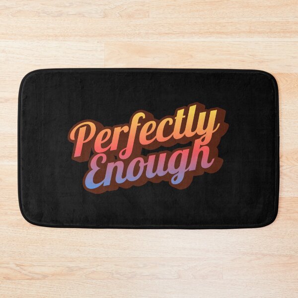 Item preview, Perfectly Enough | Minimalist Positive Quote Typography designed and sold by ArtivaaStudio.