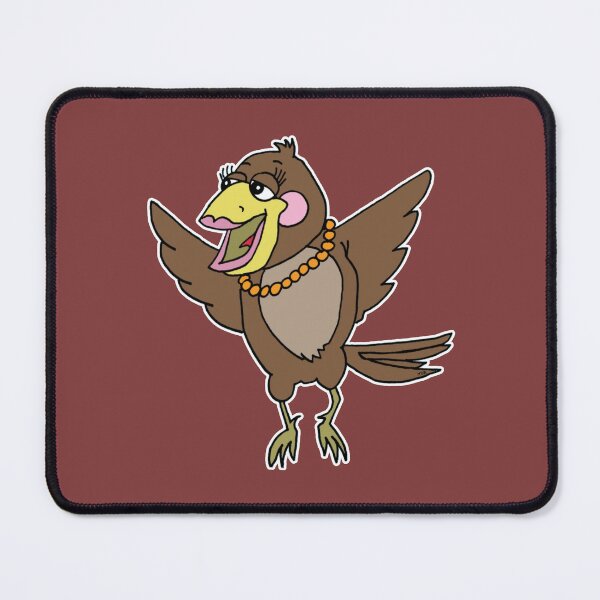 Item preview, Cute Flying Bird in Necklace Cartoon | Funny Happy Glamorous Mom Sticker designed and sold by MyxaART.