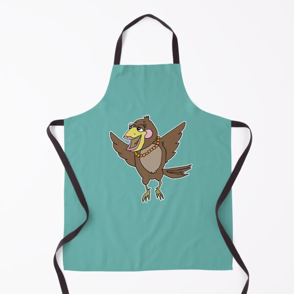Item preview, Cute Flying Bird in Necklace Cartoon | Funny Happy Glamorous Mom Sticker designed and sold by MyxaART.