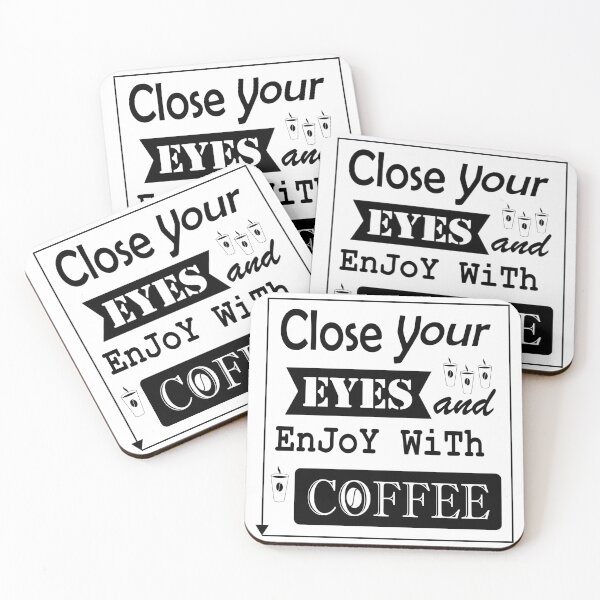 Item preview, close your eyes and enjoy with coffee black designed and sold by The-Diamond.