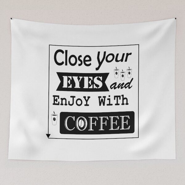 Item preview, close your eyes and enjoy with coffee black designed and sold by The-Diamond.