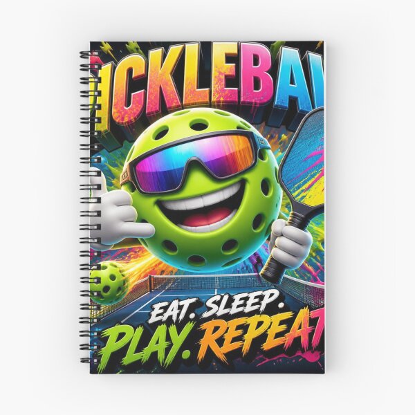 Item preview, Eat Sleep Play Pickleball Repeat Cool Mascot designed and sold by AgnesB77.
