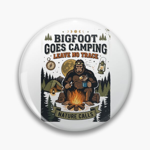 Item preview, Bigfoot Goes Camping Leave Trace designed and sold by Roy & Tiffany.