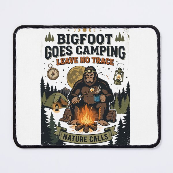 Item preview, Bigfoot Goes Camping Leave Trace designed and sold by Roy & Tiffany.