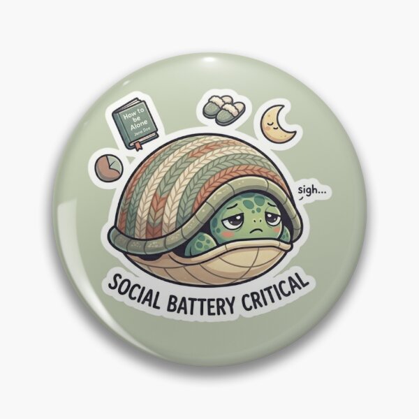Item preview, Social Battery Running Low designed and sold by Safe Haven Pets.