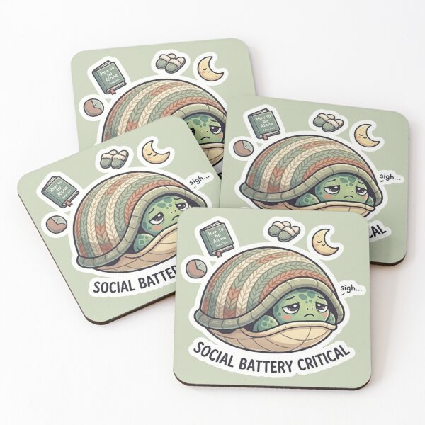 Item preview, Social Battery Running Low designed and sold by Safe Haven Pets.