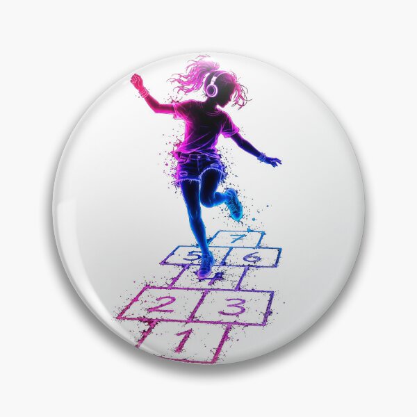 Item preview, Neon Rhythm Hopscotch designed and sold by HeyFajnaLinja.