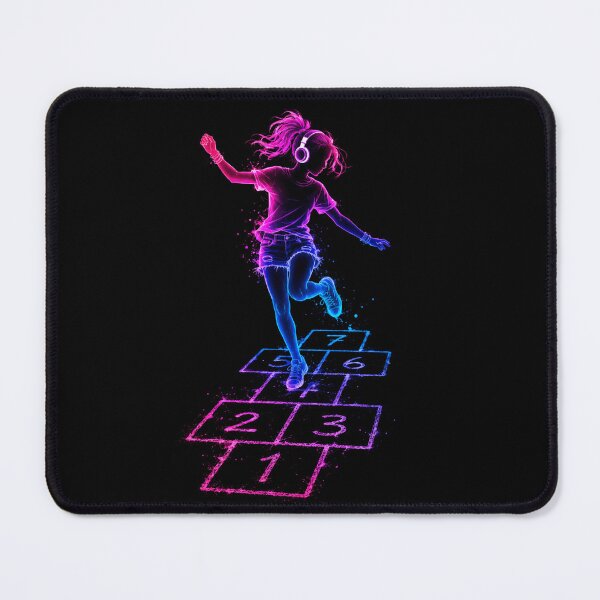Item preview, Neon Rhythm Hopscotch designed and sold by HeyFajnaLinja.