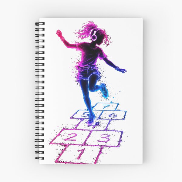 Item preview, Neon Rhythm Hopscotch designed and sold by HeyFajnaLinja.