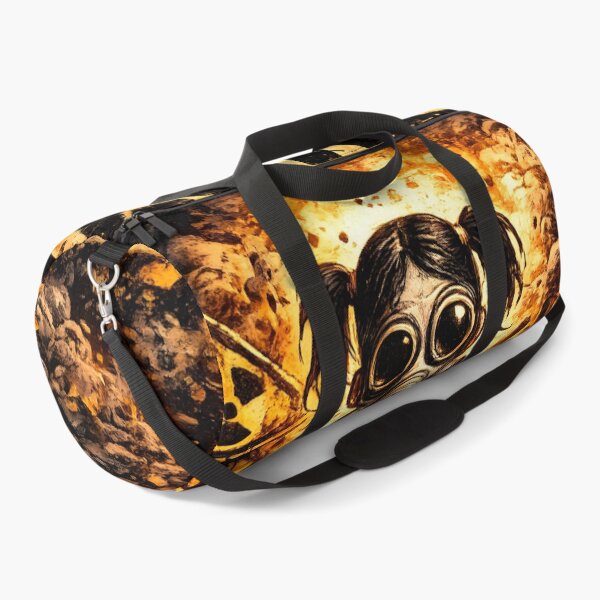 Item preview, No Safe Zone Post Apocalyptic Gas Mask Girl Art designed and sold by DrawHandArt.
