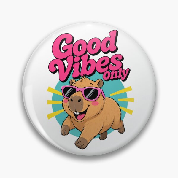 Item preview, Funny Capybara Good Vibes Retro Summer Animal designed and sold by the-dovlat.