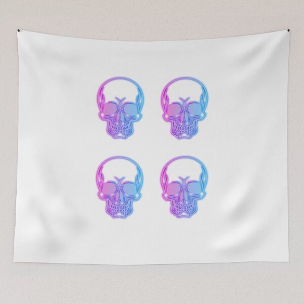 Item preview, Neon Gradient Skull Pop Art designed and sold by Wild Ink Works.