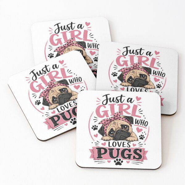 Item preview, Just A Girl Who Loves Pugs: Celebrating Pug Love, Pug Life, and Pug Adventures designed and sold by JustCrafted.