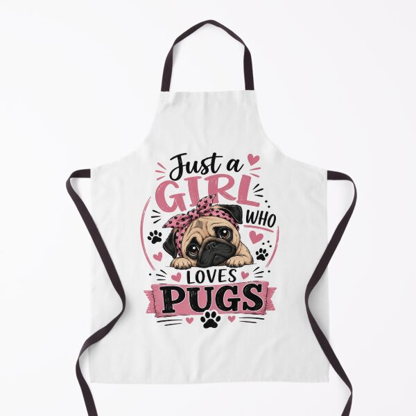 Item preview, Just A Girl Who Loves Pugs: Celebrating Pug Love, Pug Life, and Pug Adventures designed and sold by JustCrafted.