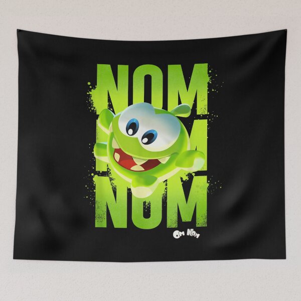 Item preview, Cute Green Little Monster Eating Splash Text Graphic designed and sold by MauriLifton.