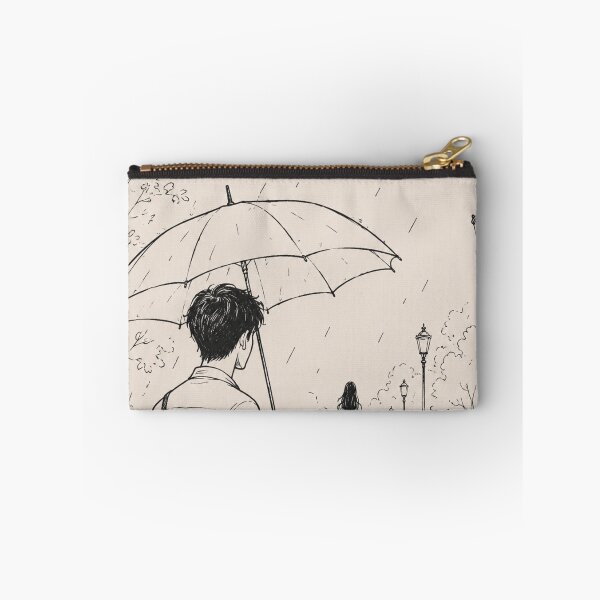 Item preview, Walking Away in the Rain - Minimalist Line Art designed and sold by Paramita Sen.