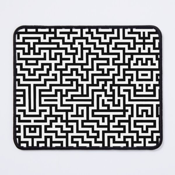 Item preview, Modern Geometric Maze Pattern Black and White designed and sold by DigitalArtx-com.
