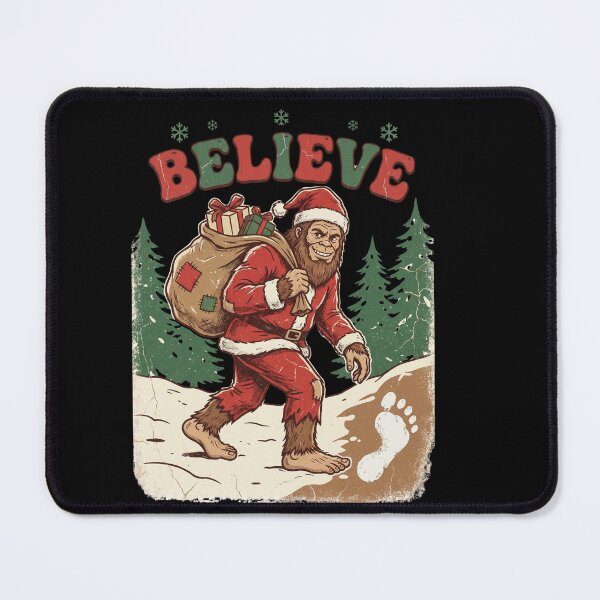 Item preview, Believe Santa Bigfoot Christmas designed and sold by Roy & Tiffany.