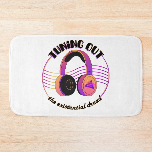 Item preview, Tuning Out The Existential Dread Funny Retro Headphones designed and sold by SunandShade.