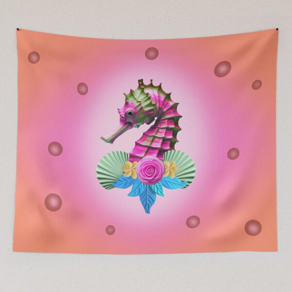 Item preview, Psycho Seahorse, pink designed and sold by MissMelsa.