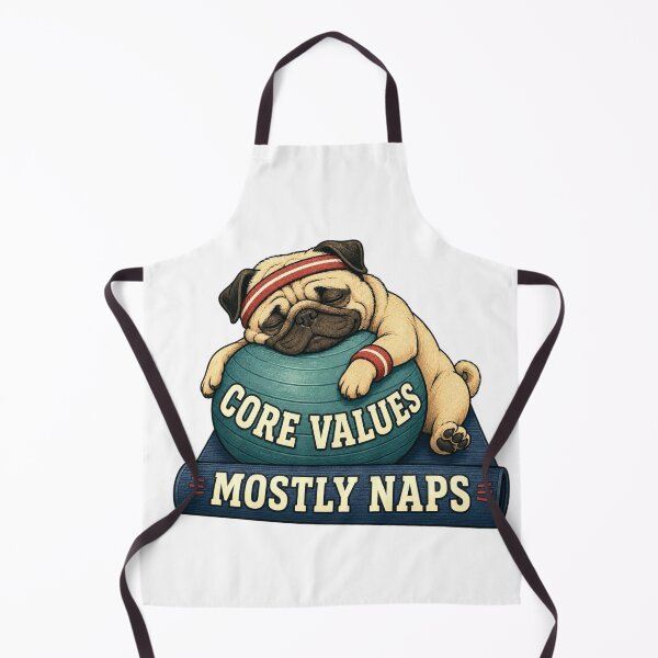 Item preview, Funny Sleepy Pug Workout Humor designed and sold by Gentlestate.